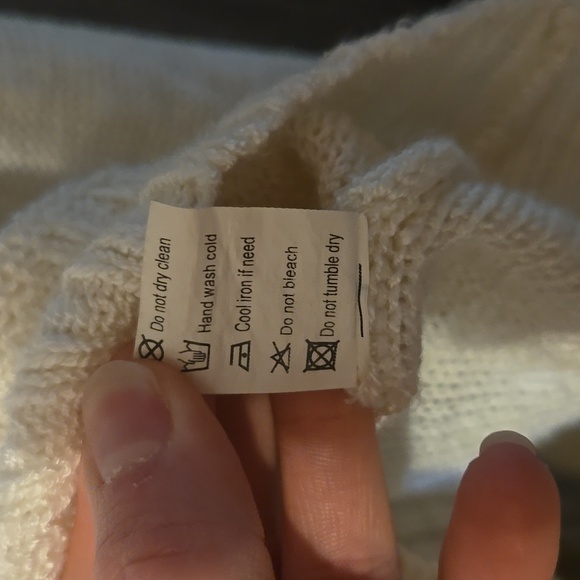 Source Unknown Chevron Knit Sweater - Cream, Brown, and Orange - Picture 3 of 4